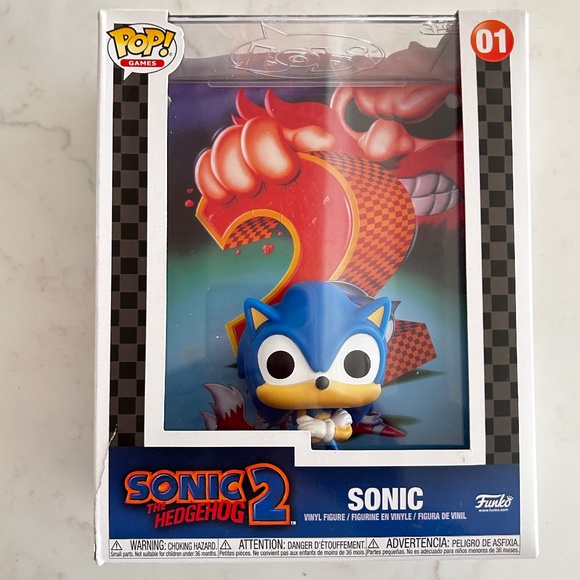 Funko Pop Game Covers: Sonic the Hedgehog 2 - Sonic #01 - Game Stop Exclusive - Picture 1 of 6